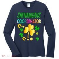 Shenanigans Coordinator Funny Teacher St Patrick's Day Women's Long Sleeve Shirt thumb 0