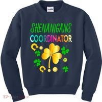 Shenanigans Coordinator Funny Teacher St Patrick's Day Kids Sweatshirt thumb 0