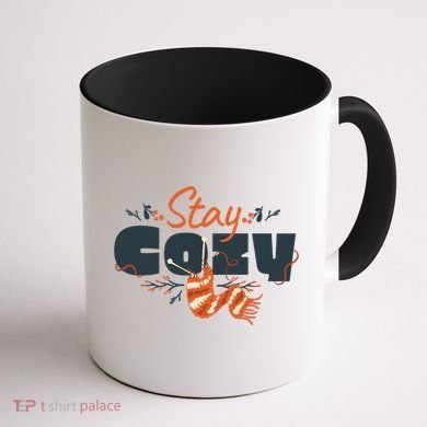 Stay Cozy Fall Coffee Mug back