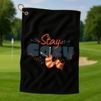 Stay Cozy Fall Golf Towel thumb 1