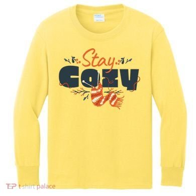 Stay Cozy Fall Kids Long Sleeve Shirt