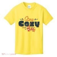 Stay Cozy Fall Kids T-Shirt thumb 0