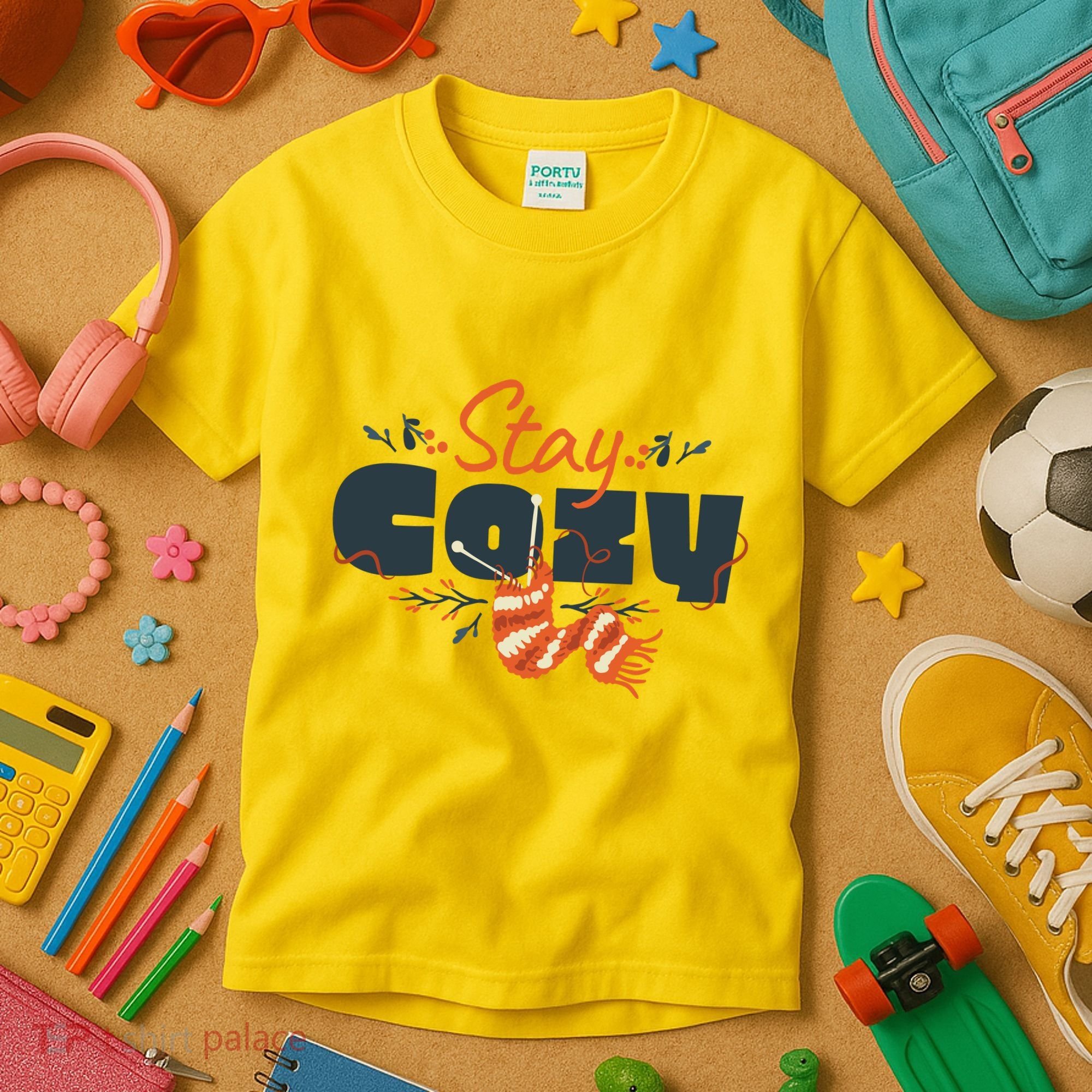 Stay Cozy Fall Kids T-Shirt