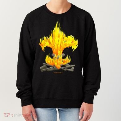 Scout Camp Fire Original Fleurdelis Women's Sweatshirt