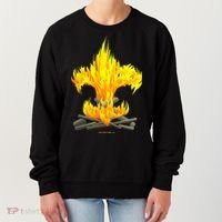 Scout Camp Fire Original Fleurdelis Women's Sweatshirt thumb 0