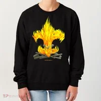 Scout Camp Fire Original Fleurdelis Women's Sweatshirt thumb 0