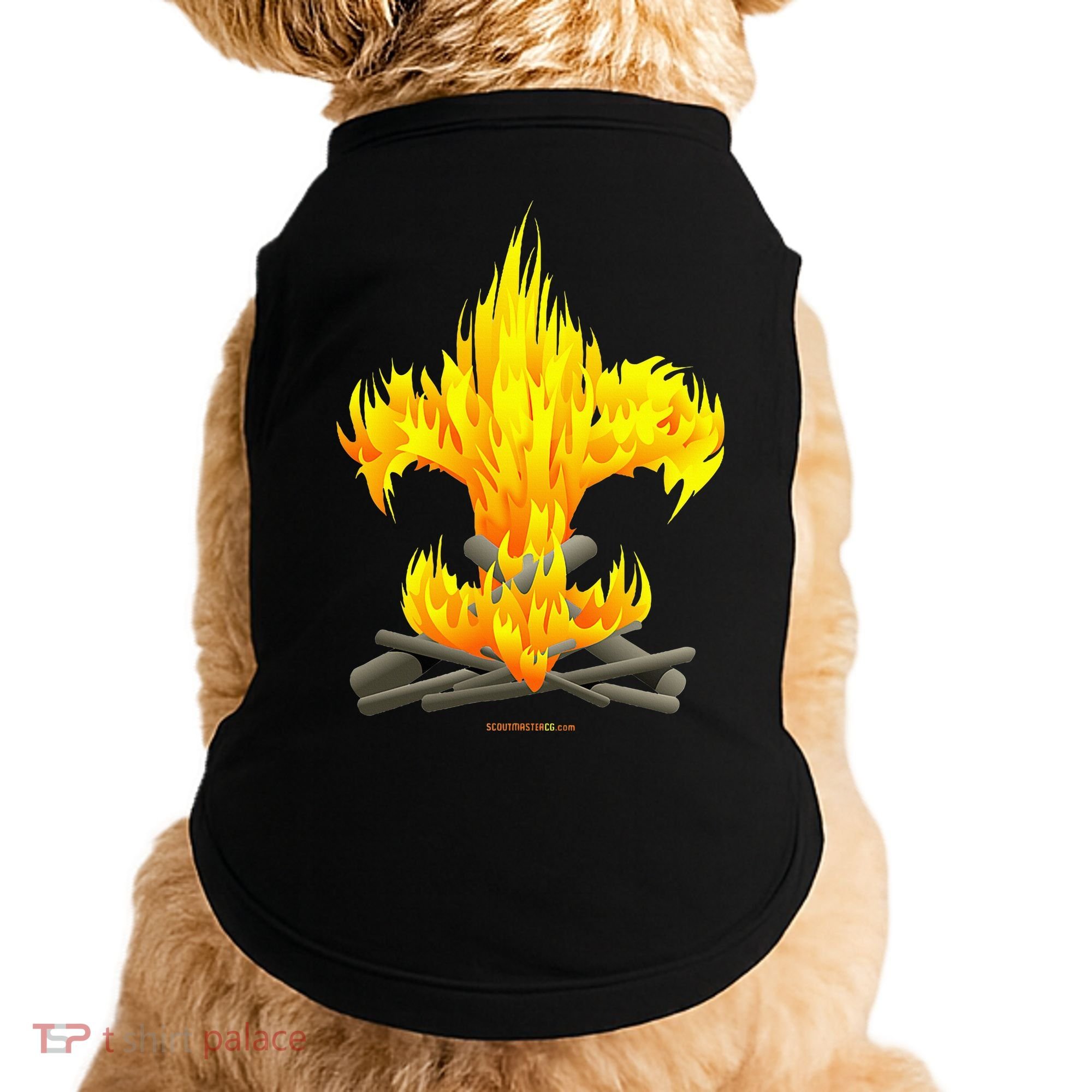 Scout Camp Fire Original Fleurdelis Doggie Tank