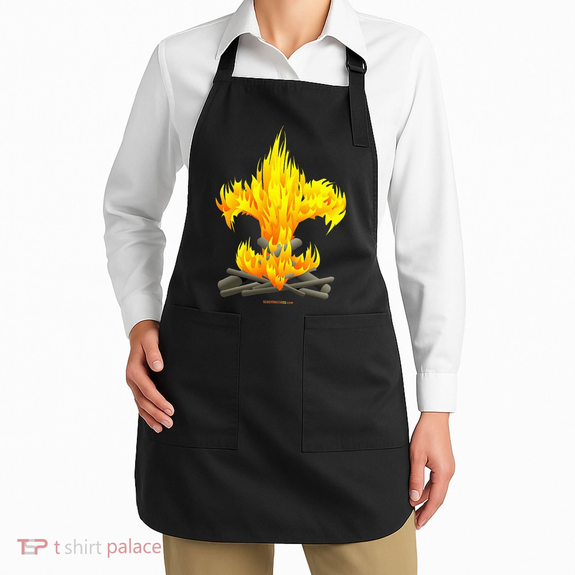 Scout Camp Fire Original Fleurdelis Apron