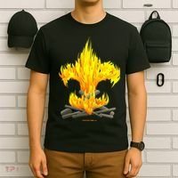 Scout Camp Fire Original Fleurdelis T-Shirt thumb 6
