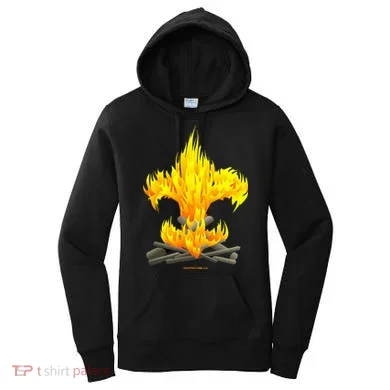 Scout Camp Fire Original Fleurdelis Women's Hoodie