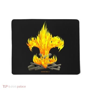 Scout Camp Fire Original Fleurdelis Mousepad