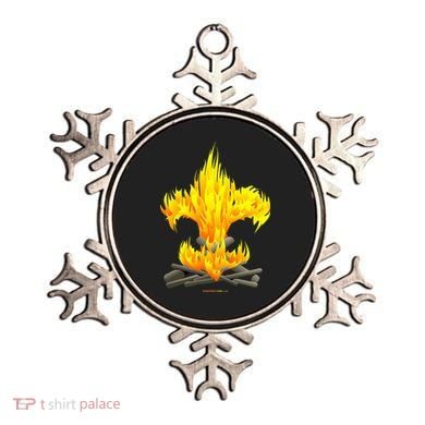 Scout Camp Fire Original Fleurdelis Ornament