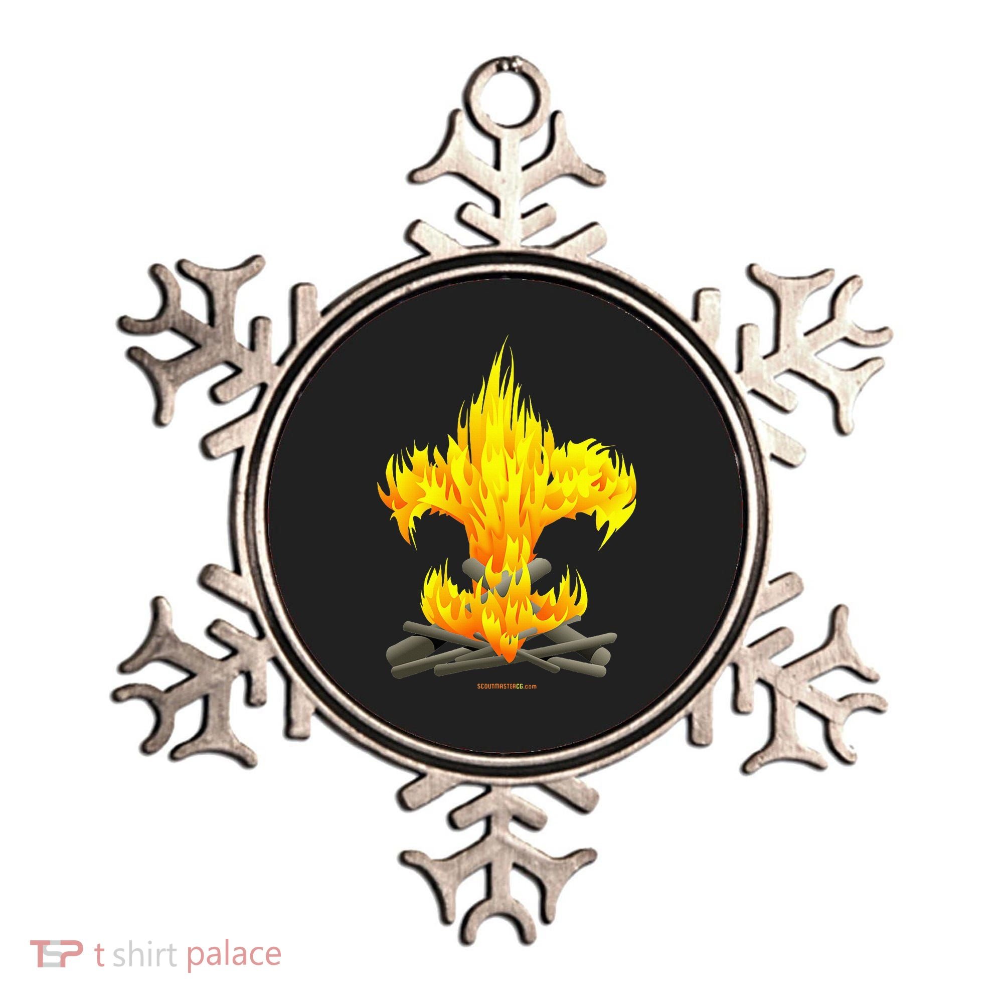 Scout Camp Fire Original Fleurdelis Ornament