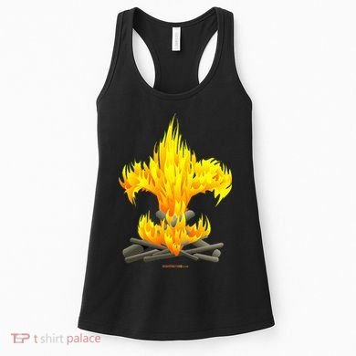 Scout Camp Fire Original Fleurdelis Women's Tank Top