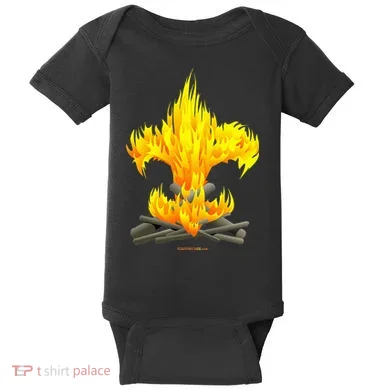 Scout Camp Fire Original Fleurdelis Baby Bodysuit