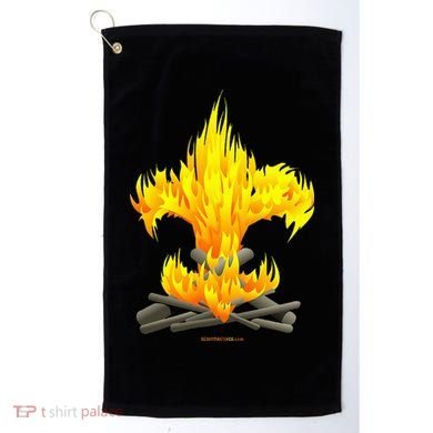 Scout Camp Fire Original Fleurdelis Golf Towel