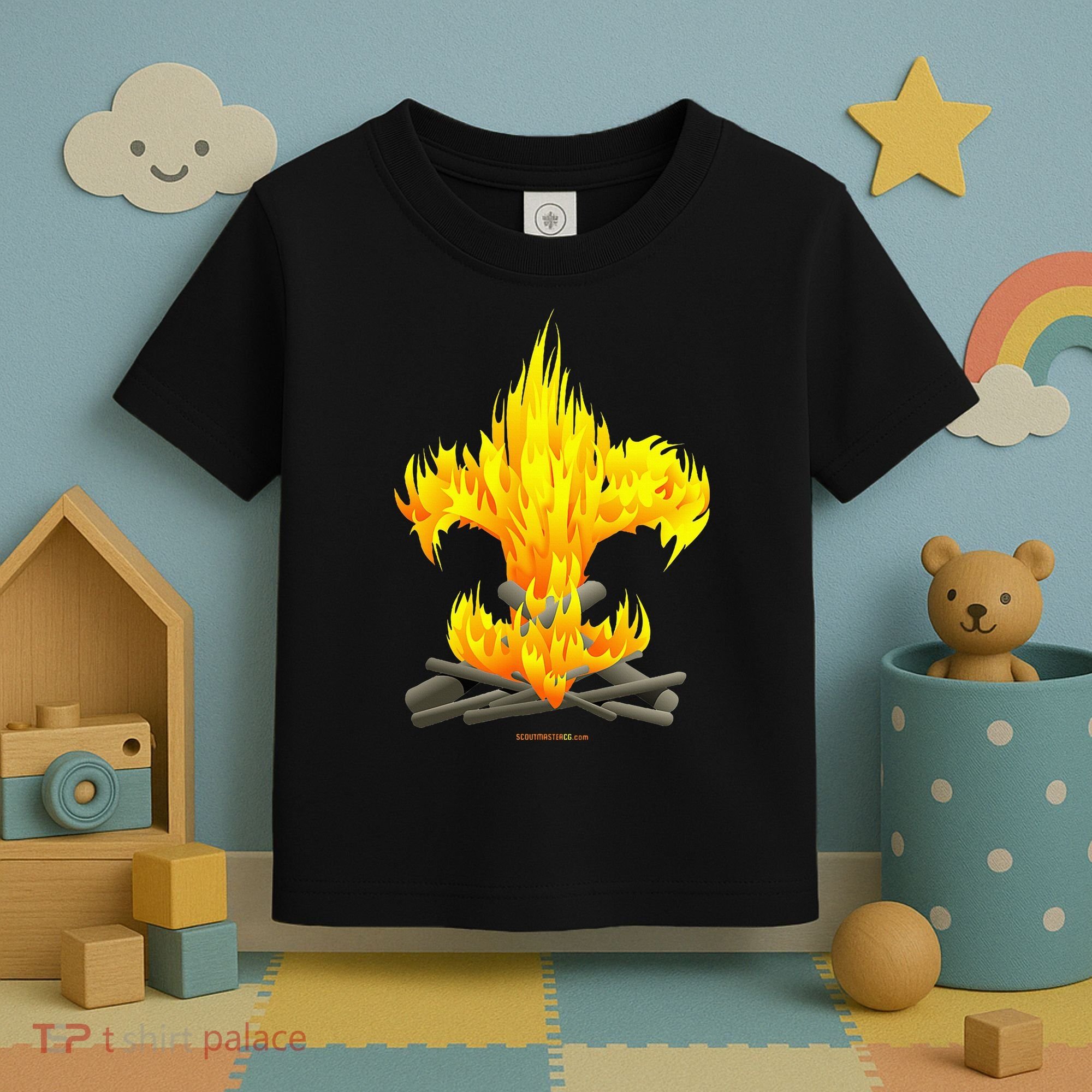 Scout Camp Fire Original Fleurdelis Toddler T-Shirt