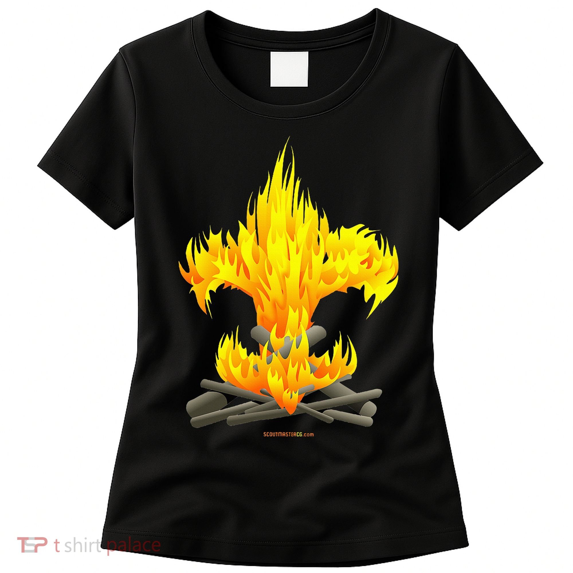 Scout Camp Fire Original Fleurdelis Women's T-Shirt