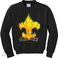 Scout Camp Fire Original Fleurdelis Kids Sweatshirt thumb 0