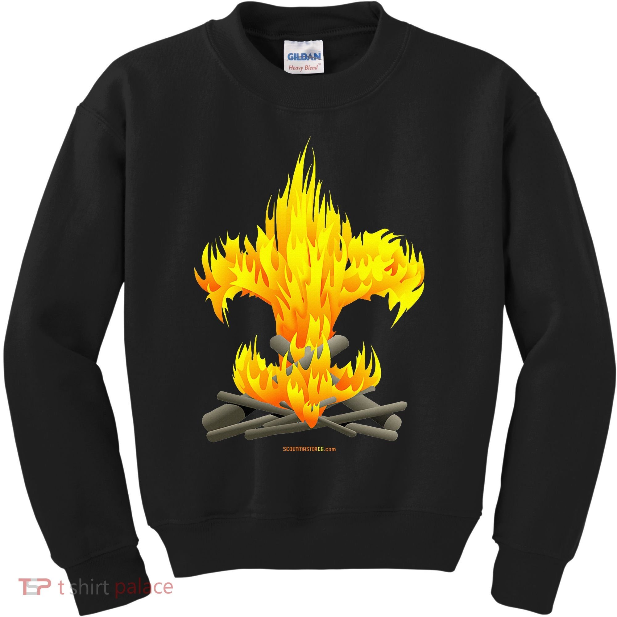Scout Camp Fire Original Fleurdelis Kids Sweatshirt