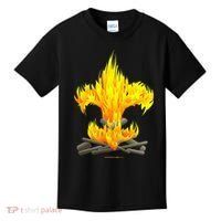 Scout Camp Fire Original Fleurdelis Kids T-Shirt thumb 0