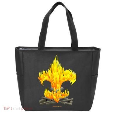 Scout Camp Fire Original Fleurdelis Tote Bag