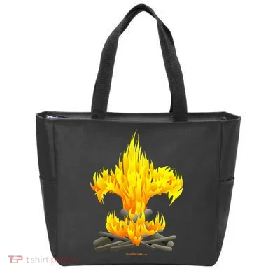 Scout Camp Fire Original Fleurdelis Tote Bag