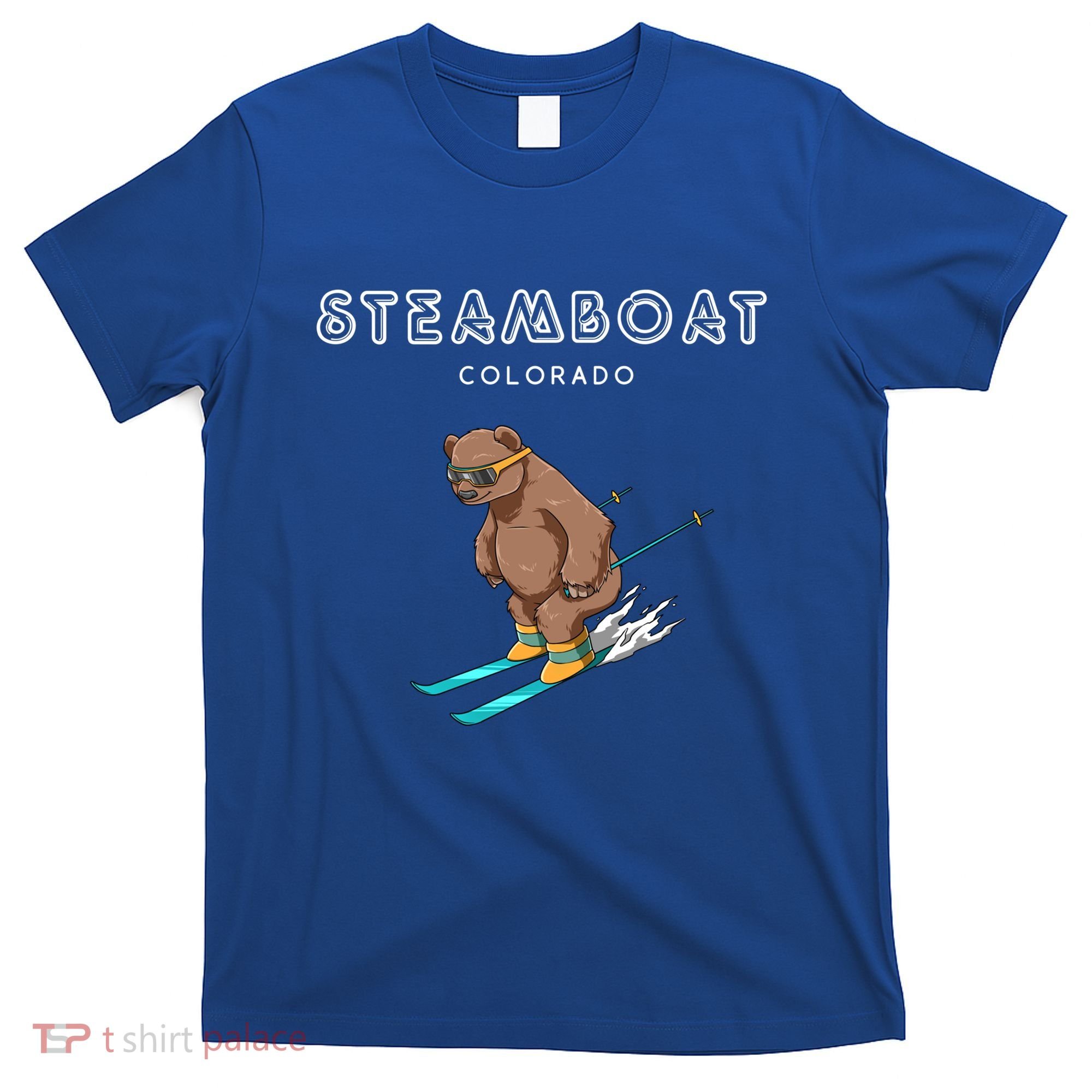 Steamboat Colorado Funny Ski Grizzly Bear Gift T-Shirt