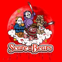 Scary Care Funny Halloween Scare Bears Horror Faces Santa Hat thumb 1