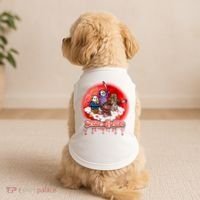 Scary Care Funny Halloween Scare Bears Horror Faces Doggie Tank thumb 2