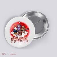 Scary Care Funny Halloween Scare Bears Horror Faces Button thumb 0