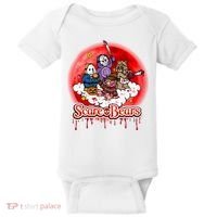 Scary Care Funny Halloween Scare Bears Horror Faces Baby Bodysuit thumb 0