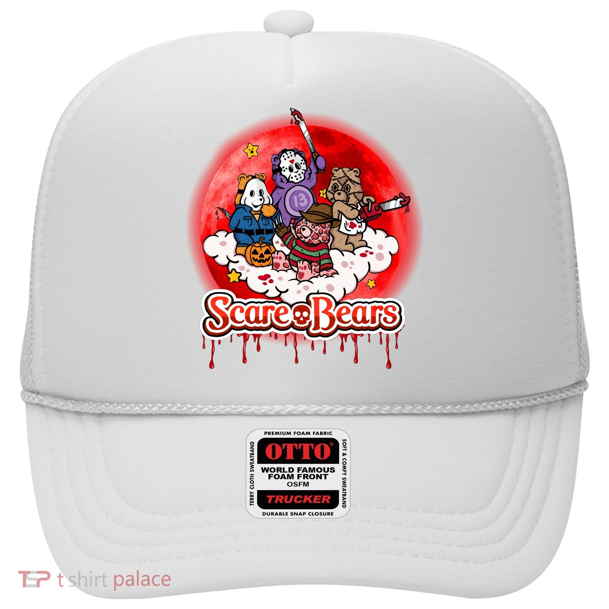 Scary Care Funny Halloween Scare Bears Horror Faces Hat
