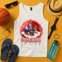 Scary Care Funny Halloween Scare Bears Horror Faces Tank Top thumb 4