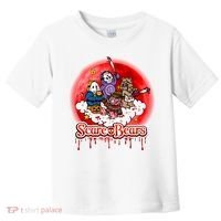 Scary Care Funny Halloween Scare Bears Horror Faces Toddler T-Shirt thumb 0