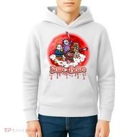 Scary Care Funny Halloween Scare Bears Horror Faces Kids Hoodie thumb 4