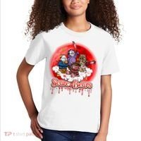 Scary Care Funny Halloween Scare Bears Horror Faces Kids T-Shirt thumb 2
