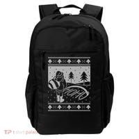 Santa Claus Funny Taking A Leak Ho Ho Ho Tree Snow Ugly Christmas Backpack thumb 0