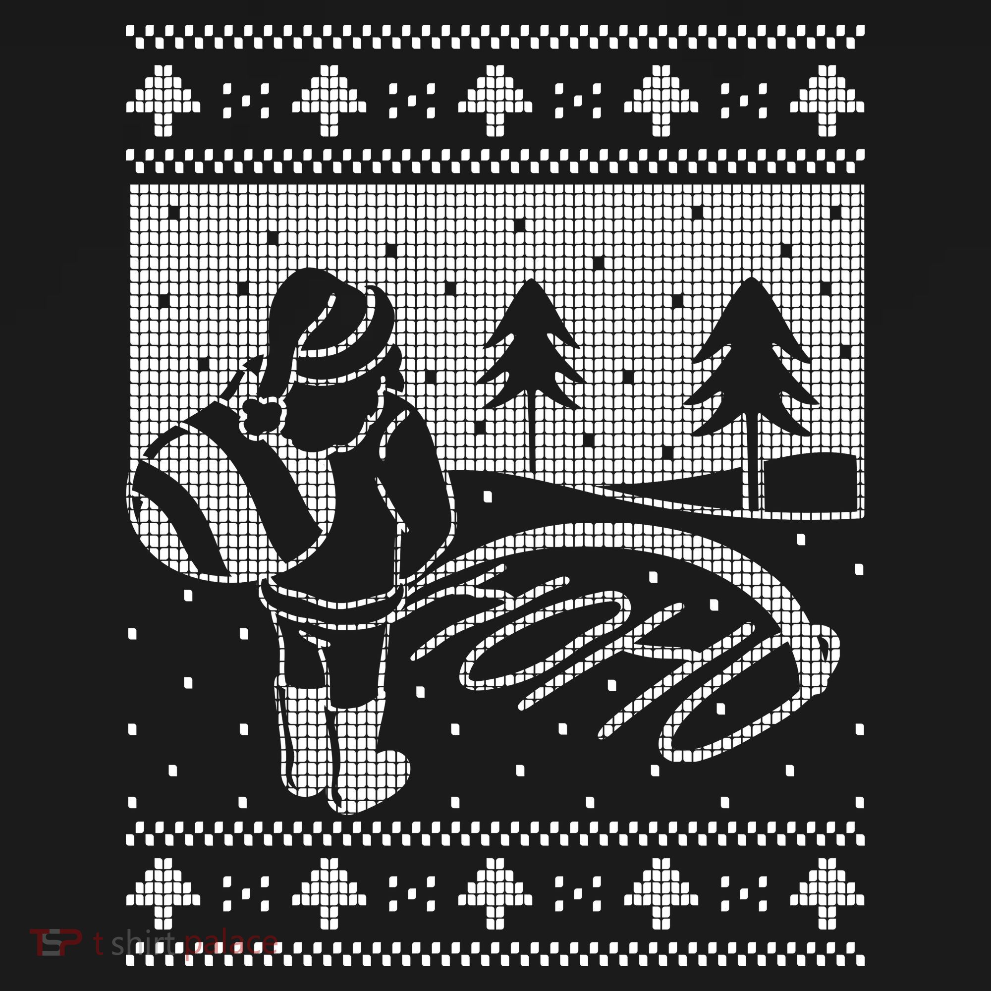 Santa Claus Funny Taking A Leak Ho Ho Ho Tree Snow Ugly Christmas Backpack
