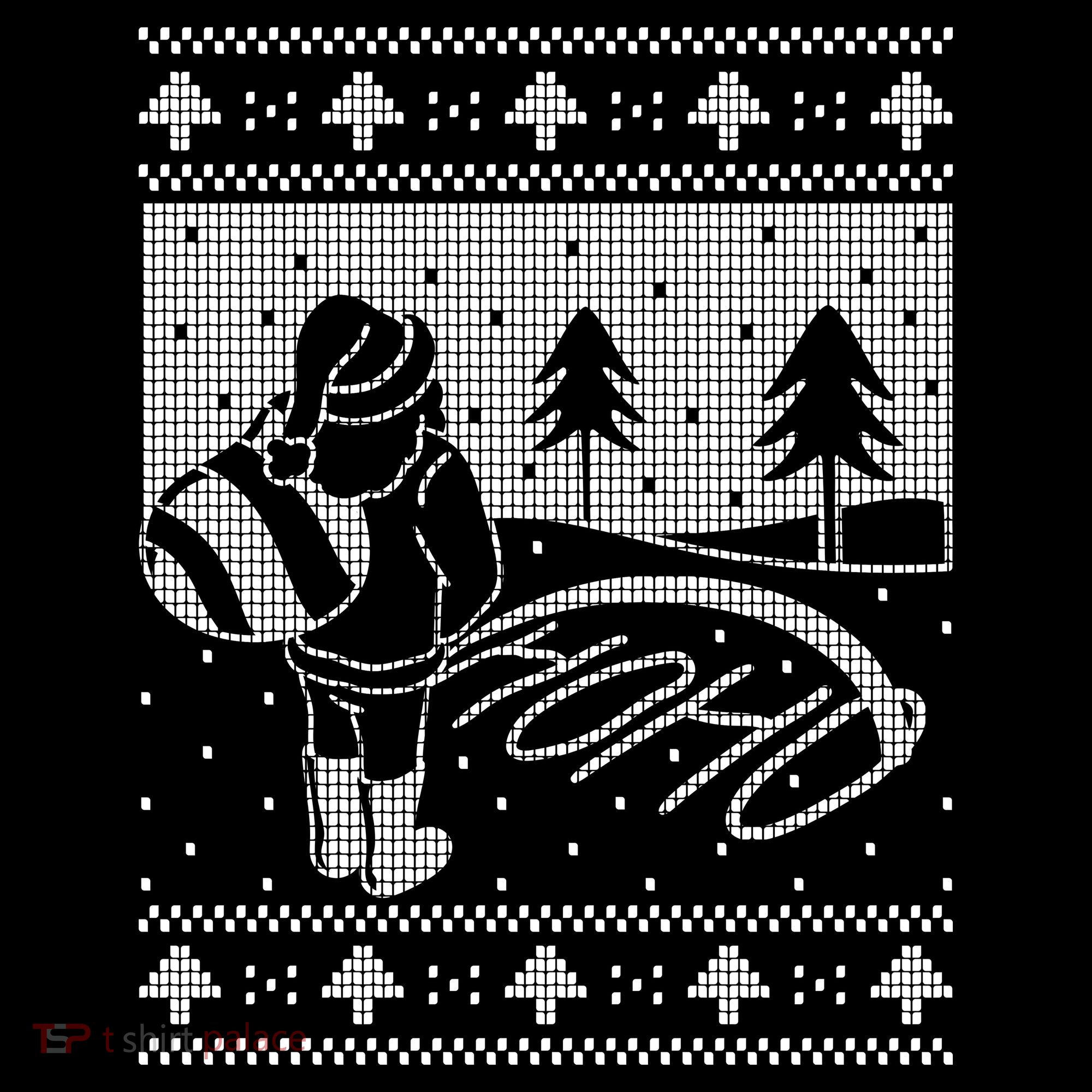 Santa Claus Funny Taking A Leak Ho Ho Ho Tree Snow Ugly Christmas Women's Hoodie