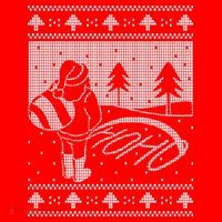 Santa Claus Funny Taking A Leak Ho Ho Ho Tree Snow Ugly Christmas Hoodie thumb 7
