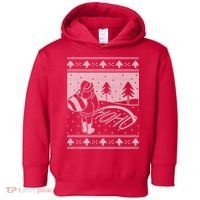 Santa Claus Funny Taking A Leak Ho Ho Ho Tree Snow Ugly Christmas Toddler Hoodie thumb 0