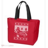 Santa Claus Funny Taking A Leak Ho Ho Ho Tree Snow Ugly Christmas Tote Bag thumb 3