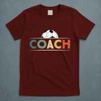 Soccer Coach Funny Retro Vintage Soccer Ball Coaching T-Shirt thumb 5