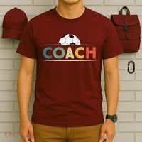 Soccer Coach Funny Retro Vintage Soccer Ball Coaching T-Shirt thumb 6