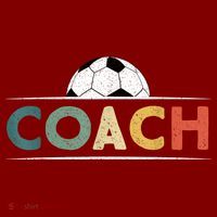 Soccer Coach Funny Retro Vintage Soccer Ball Coaching T-Shirt thumb 7