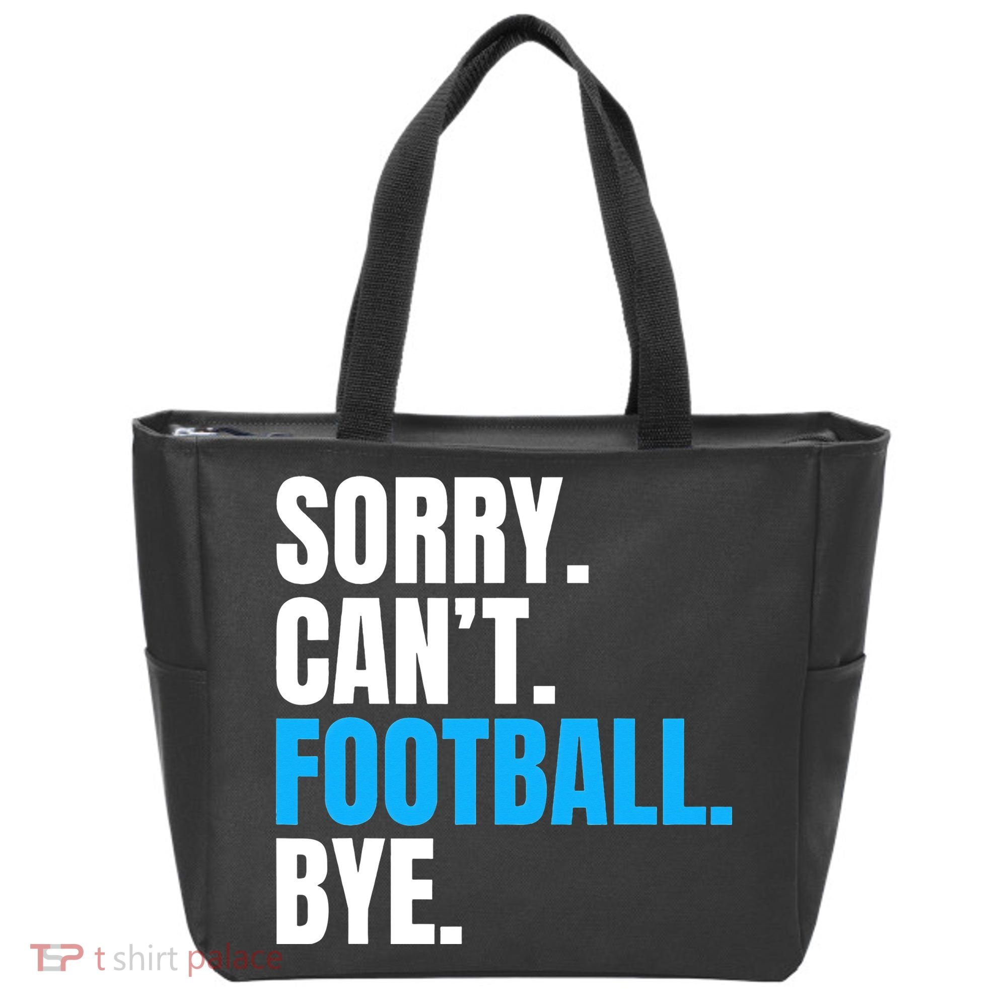 Sorry Can't Football Bye Funny Football Player Lover Tote Bag