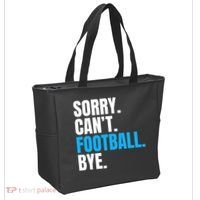 Sorry Can't Football Bye Funny Football Player Lover Tote Bag thumb 2