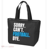 Sorry Can't Football Bye Funny Football Player Lover Tote Bag thumb 3