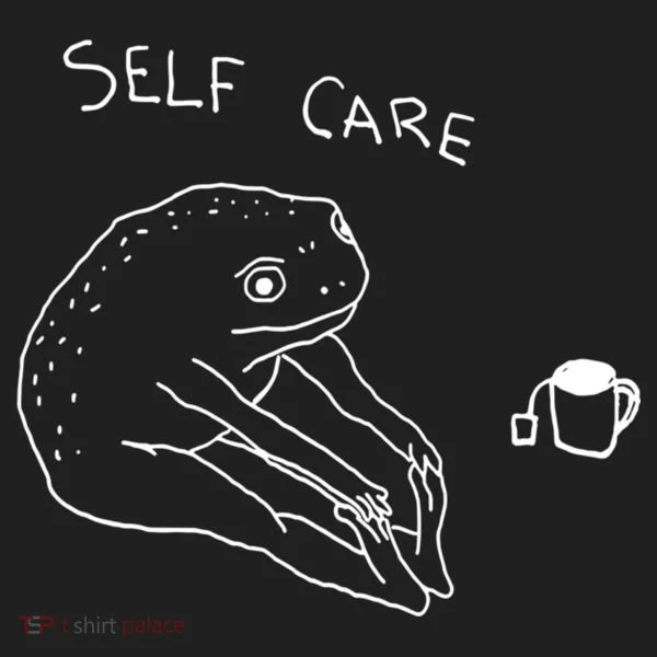 Self Care | Frog Drinking Tea | Yoga Women's Sweatshirt